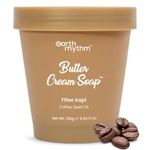 Earth Rhythm Filter Kapi Butter Cream Soap Cleanse, Moisturizes Skin, Make Skin Soft & Supple | Coffee Seed Oil, Shea Butter | for All Skin Type | Men & Women - 160 gm