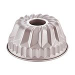 CHEFMADE Bundt Cake Pan, 6.5-Inch Non-Stick Vortex-Shaped Kugelhopf Bakeware for Oven and Instant Pot Baking (Champagne Gold)