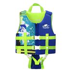 Gogokids Toddler Swim Vest, Kids Float Jacket for 20-30-40-50 lbs Girls and Boys, Swimming Floaties with Duel Adjustable Safety Strap, for 2-9 Year Old Children