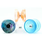 YoyoFactory Atom Smasher Yo-Yo With Ball Bearing - ORANGE (string and tips included, great for DNA and fingerspins, modern freestyle yoyo)