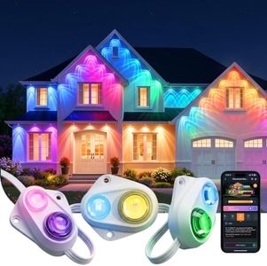 Linkind Smart Permanent Christmas Lights PatternChange,200ft Outdoor Lights | 100lm, 2-in-1 Pattern Lighting Effects, 120+ Presets, IP67 Outdoor Light for House,Works with Alexa, Google Home,Matter
