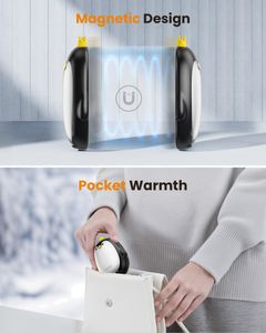 Gaiatop Magnetic Hand Warmers – Black, Reusable Pocket Heater