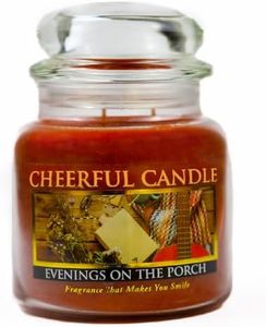 A Cheerful Giver - Evenings on the Porch - 16 oz Scented Candle Jar - Cheerful Candle -135 Hours of Burn Time, Candles Gifts for Women