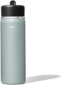 OXO Wide Mouth Straw Lid Water Bottle, 20oz, Slate