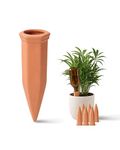 Bamworld Plant Watering Devices, 6-Pack Self Watering Plant Spikes Terracotta Stakes, Automatic Plant Waterer & Self Watering System for Plants, Vacation Care for Outdoor Indoor Potted Plants