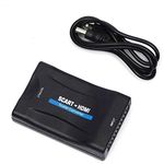 Multibao 1080P SCART To HDMI Video Audio Upscale Converter Adapter HD TV DVD SkyBox, STB, VHS, Blu-ray, PS3