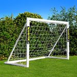 FORZA Locking Soccer Goal Posts | Choose Your Soccer Net Size | Ultimate PVC Backyard Soccer Goals for Kids | Soccer Net for Kids | Soccer Training Equipment (6ft x 4ft)