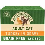 James Wellbeloved Complete Wet Adult Cat Food Turkey, 12 x 85 g