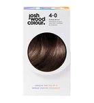 Josh Wood Permanent Colour 4.0 (Darkest Brown) Celebrity-approved ammonia-free hair dye - Leaves hair super shiny and hydrated with 100% grey coverage - Natural-looking and Vegan