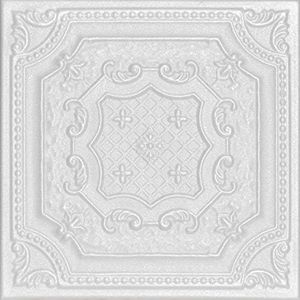 A La Maison Ceilings R126 Bijou and Bee Bee Foam Glue-up Ceiling Tile (256 sq. ft./Case), Pack of 96, Plain White