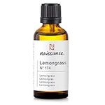 Naissance Lemongrass (Flexuosus) Essential Oil (no. 174) 50ml - Pure, Natural, Steam Distilled, Cruelty Free, Vegan & Undiluted - to for Aromatherapy & Diffusers