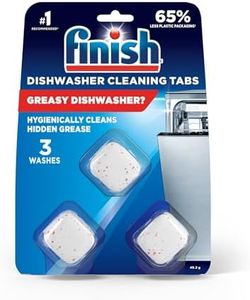 Finish In-Wash Dishwasher Cleaner, Cleans Hidden Grease and Grime, 3 Tablets 3 washes
