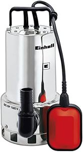 Einhell GC-DP 1020N Clean/Dirty Water Pump | 1000W Stainless Steel Submersible Pump, 18,000 L/H, Float Switch, 10m Cord | 2-In-1 Electric Sump Pump - Drain Floods, Empty Hot Tubs And Pools