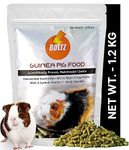 BOLTZ Pellet Guinea Pig Food For All Life Stages, Vegetable Flavor, Nutritionist Choice (ISO 9001 Certified), Medium, 1200g