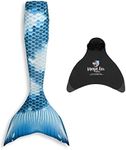 Kensington Bluebell Mermaid Tail with Magic Fin Monofin for swimming and costume fun (Age 4-5)