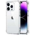 ESR for iPhone 14 Pro Case，Military-Grade Drop Protection, Shockproof Air-Guard Corners, TPU Phone Case, Anti-Yellowing, Air Armor Scratch Resistant, Hard Acrylic Back Case, Clear