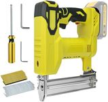 Electric Staple Gun for Dewalt 18v Battery, 18 GA 2-in-1 Nailer & Stapler Gun, 20 Shots Per Minute with 1000 Nials for DIY Project of Upholstery, Home Improvement and Woodworking (No Battery)