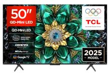 TCL 50Q6C-UK QD-Mini LED TV, 4K HDR Premium 1000nits, Smart TV Powered by Google TV (Dolby Vision IQ & Atmos, 144Hz Motion Clarity Pro,2025 Model)