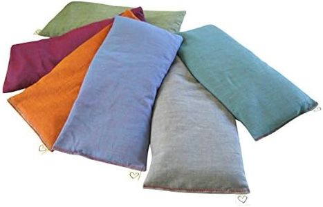 Peacegoods Scented Lavender Eye Pillows Pack of (6) - 4 x 8.5 - Soft & Soothing Cotton - Weighted Naturally Calming Colors - Yoga Massage Sleep Bulk - Teal Green Purple Terracotta Gray Lilac