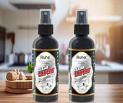 Ruhe Tap Cleaner Liquid for Bathroom and Kitchen Fittings, Taps, Sinks, Showers | Remove Limescale Stains, Hard Water Scaling & Soap Scum - Pack of 2