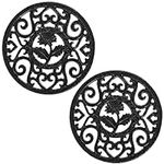 Coloch 2 Pack Cast Iron Trivet with