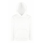 Fruit of the Loom Unisex Kids Premium Hooded Sweat, White, 12-13 Years (Manufacturer Size:34)