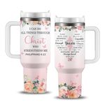 Christian Gifts for Women Faith, Christian Tumbler Cup, Religious Birthday Christmas Gifts, 40oz Bible Verses Coffee Travel Mug with Lid