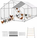 Walk-in Chicken Coop 10x10 ft, Meta