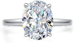 Oivley 3.5CT Oval Solitaire Engagem