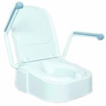 NRS Healthcare Raised Toilet Seat with Arm Rests