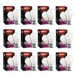 Eveready 7W Led Light Bulb | High Efficiency & Glare-Free Light | Pack Of 12 | With Li-Ion Battery Inside | 7 Hours Battery Backup | Overcharge Protection| Cool Day Light (6500K) - B22D