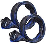 SF Standard Spinning Rod Sock Fishing Rod Sleeve Rod Cover Braided Mesh Rod Protector Pole Gloves Fishing Tools for Spinning Fishing Rod New Blue-2PCS Fit Spinning Rod 6-1/2FT to 7-1/2FT