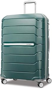 Samsonite Unisex-Adult Freeform Hardside Expandable with Double Spinner Wheels, Sage Green, Checked-Large 28-Inch, Freeform Hardside Expandable with Double Spinner Wheels