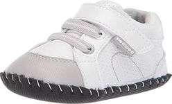 pediped Baby-Boy's Sneaker Crib Shoe, White, 2.5-3.5 Infant