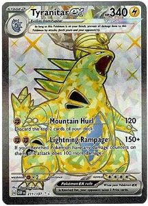 Pokemon - Tyranitar ex 211/197 - Obsidian Flames - Ultra Rare - Full Art