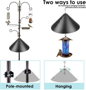 Urban Deco Bird Feeding Station Kit – Heavy Duty with Squirrel Baffle