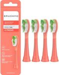 Brushmo Replacement Toothbrush Heads Compatible with Philips Sonicare One Toothbrush, for HY1100 Miami Coral HY1022/01 Brush Head (Miami Coral) 4 Pack