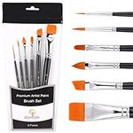 Bowitzki Face Paint Brush Set, 6pcs