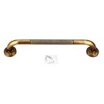 Gold Antique Wall Mounted Brass Assist Shower Tub Safety Grab Bar Carved Support Handle Bathroom Accessories