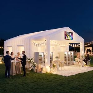 37×20×13Ft Inflatable Nightclub, Blow up Party Tent with Blower for Adults