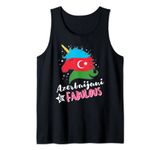 Azerbaijani Unicorn Azerbaijan Flag Tank Top