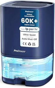 Pro Breeze 1000ml Dehumidifier for Bathroom - Quiet, Portable & Small Air Dehumidifier for Bedroom Mould, Damp & Moisture - with 4-Hour Timer, Auto Shut-Off & LED Changing Lights - Blue