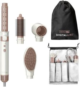 INFINITIPRO by CONAIR DigitalAIRE Multi-Styler | Air Styling System for Curls, Waves, Blowouts & Volume | 4 Attachments to Personalize Your Look Plus Storage Bag | White