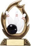 Same Day Awards Flame Series Trophy 7.25 Inches - Engraving Included (Bowling)