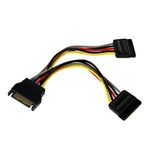 StarTech.com PYO2SATA 6 Inch SATA Power Y Splitter Cable Adapter, M/F, Power Splitter, SATA Power (M) to SATA Power (F), 6 Inch