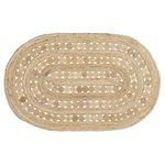 VHC Brands Rug, Jute, Natural Tan, 60x96