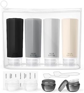 Travel Bottles for Toiletries Travel Essentials,Opret 12 Pcs Silicone Travel Bottles 100ml with Bag TSA Approved Leak Proof Refillable BPA Free Travel Accessories for Shampoos, Conditioner and Lotion