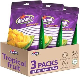 Vinamit Ripened Jackfruit Chips, Unsweetened Crunchy Jackfruit, Pack 3 of 8.8 oz Bag | Naturally Sweet & Crispy | Gluten-Free, Vegan | Healthy Fruit Snacks for Adults, Kids, Gifting, Family Share