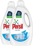 2 Pack of Persil Non Bio Tough On Stains, Gentle Next to Sensitive Skin Laundry Washing Liquid Detergent 100% Recyclable Bottle 92 Wash, 2.484L