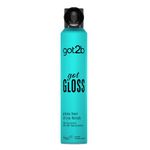 got2b gotGLOSS hair spray finish for glossy and glass-like hair, frizz control and heat protection for sleek hair 200ml